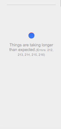 Google Hangouts Error